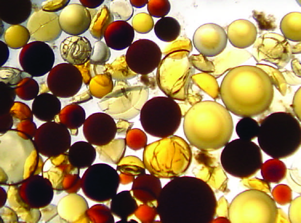 Figure 1. Damaged beads