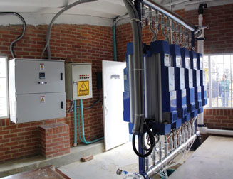 Figure 5. UV system array with uninterruptible power supply